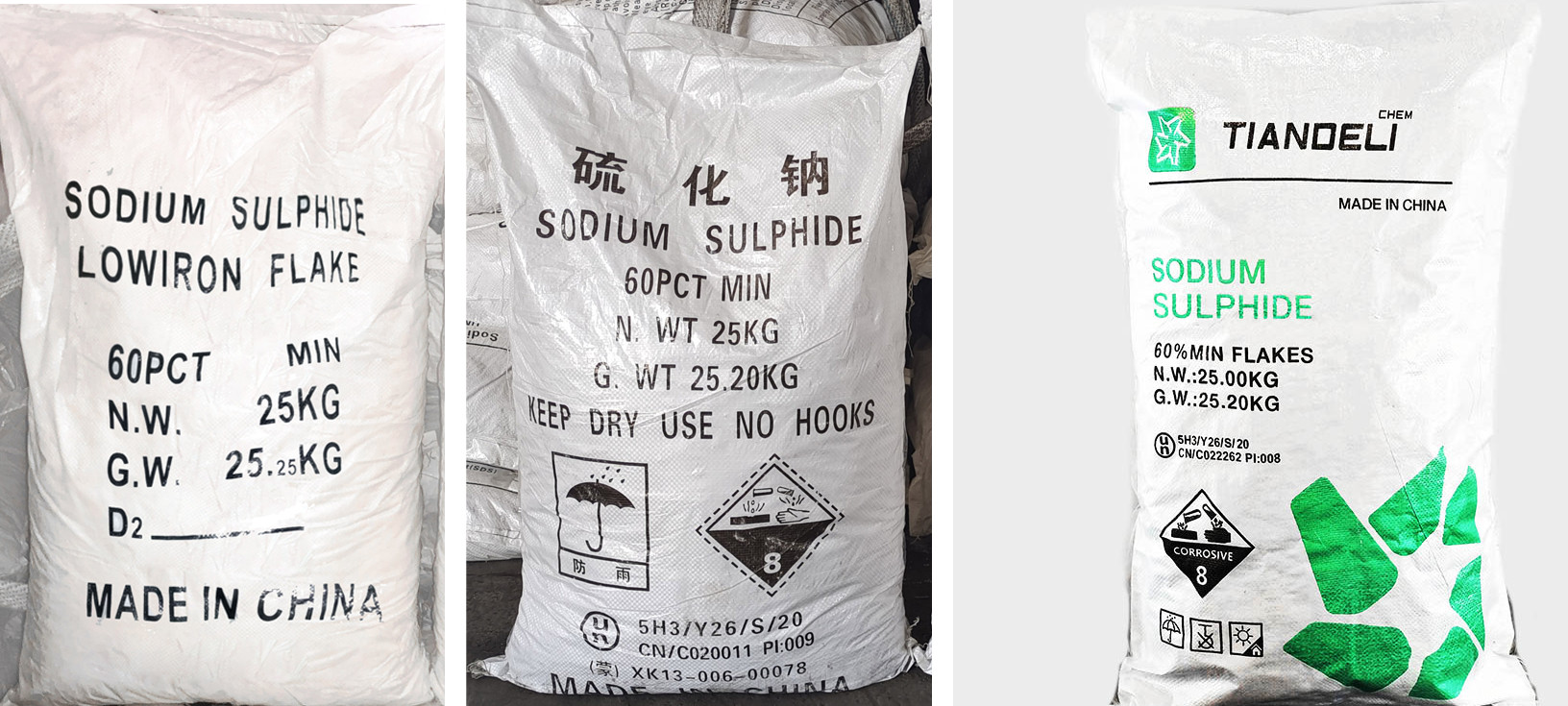 Sodium Sulphide Yellow flakes (anhydrous, solid, hydrated)